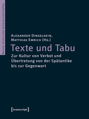 cover image of Texte und Tabu